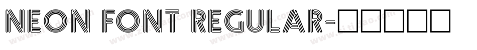 Neon Font Regular字体转换